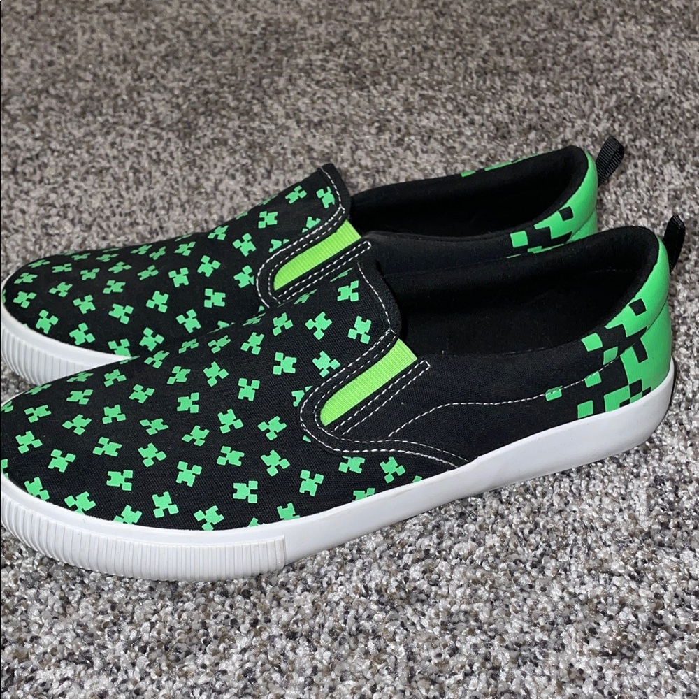 Boys Minecraft Sneakers NWOT